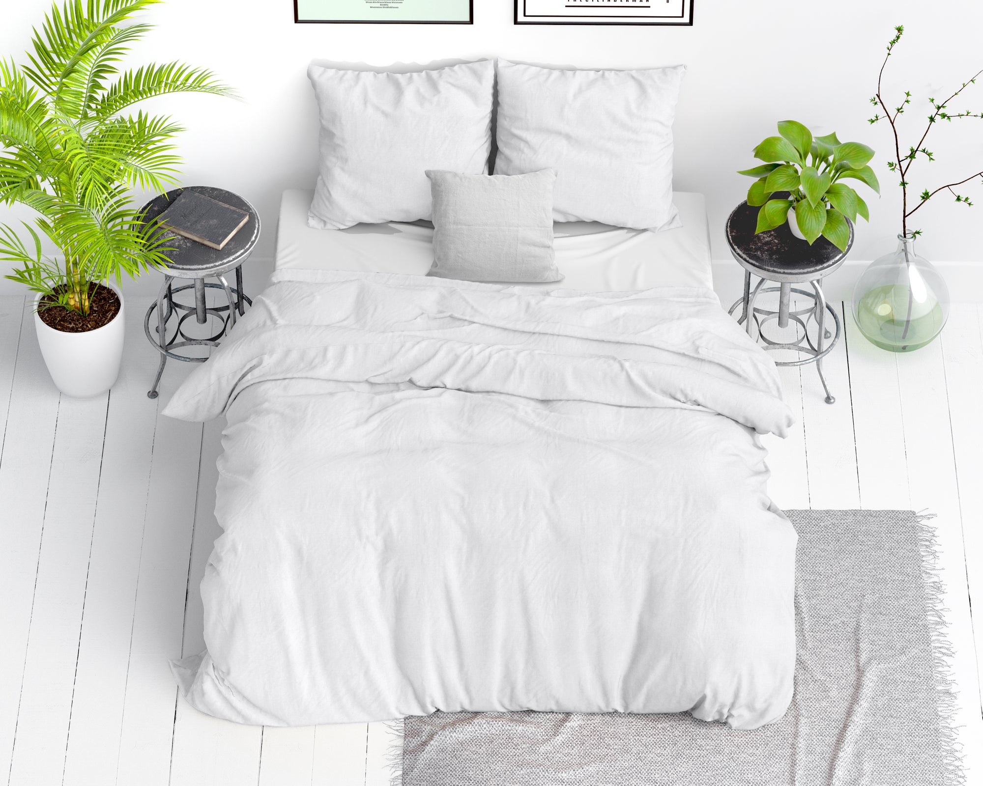 Biancheria da letto in cotone Stone washed