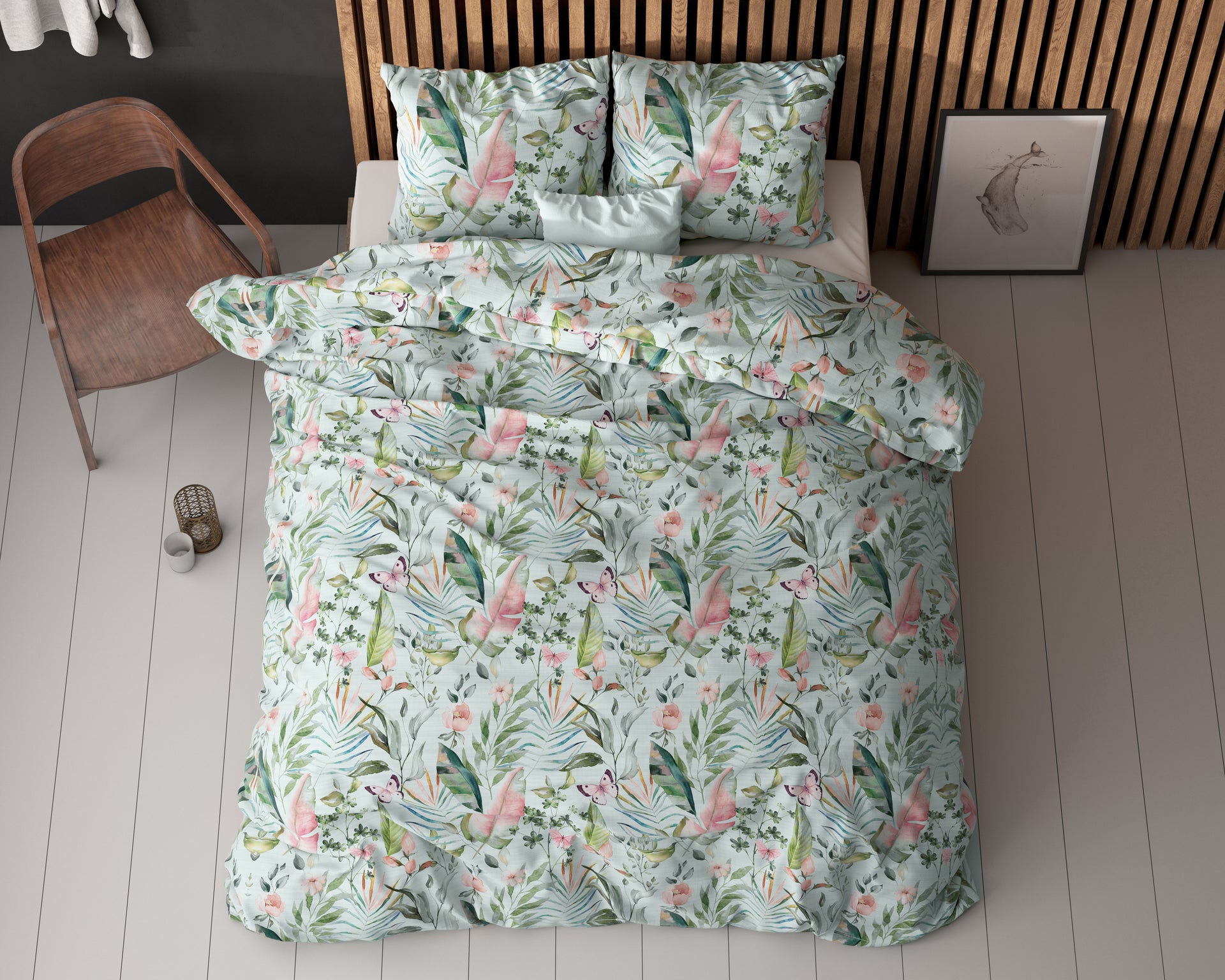 Set di biancheria da letto Colore verde oliva chiaro - - 542CC-81X Set di biancheria da letto Colore verde oliva chiaro - - 542CC-81X