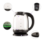 Bollitore in vetro Rosmarino Infinity LED&Boil