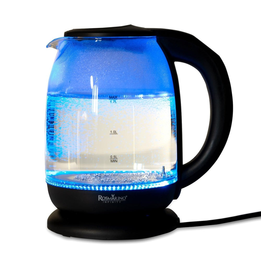 Bollitore in vetro Rosmarino Infinity LED&Boil