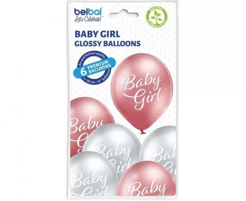 Set palloncini  Baby Girl Glossy