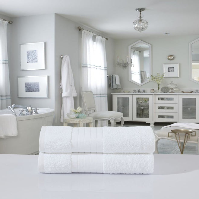 Set di due asciugamani da bagno