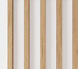 Wood wall WoodHarmony ® Oak on a white background